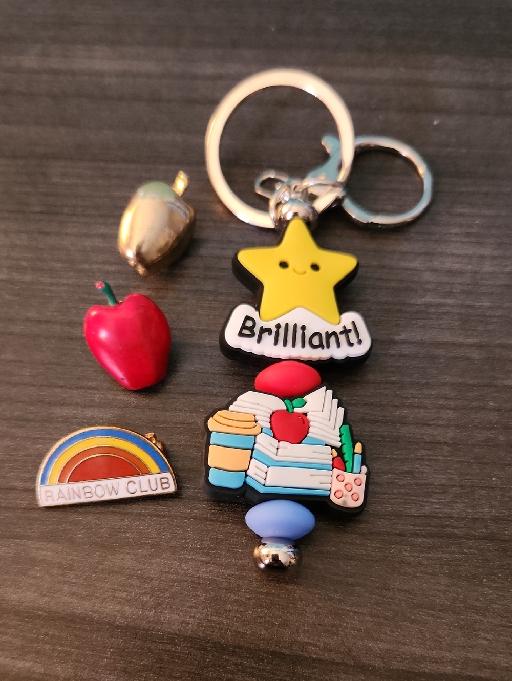 Teacher Keychain With Pins